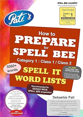 INDIA SPELL BEE SAKSHI CATEGORY 1 CLASS 1 2
