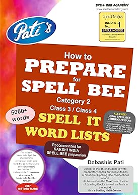 INDIA SPELL BEE SAKSHI CATEGORY 2 CLASS 3  4