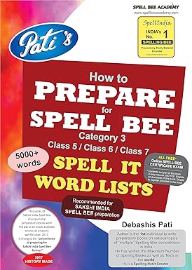 INDIA SPELL BEE SAKSHI CATEGORY 3 CLASS 5 6 7